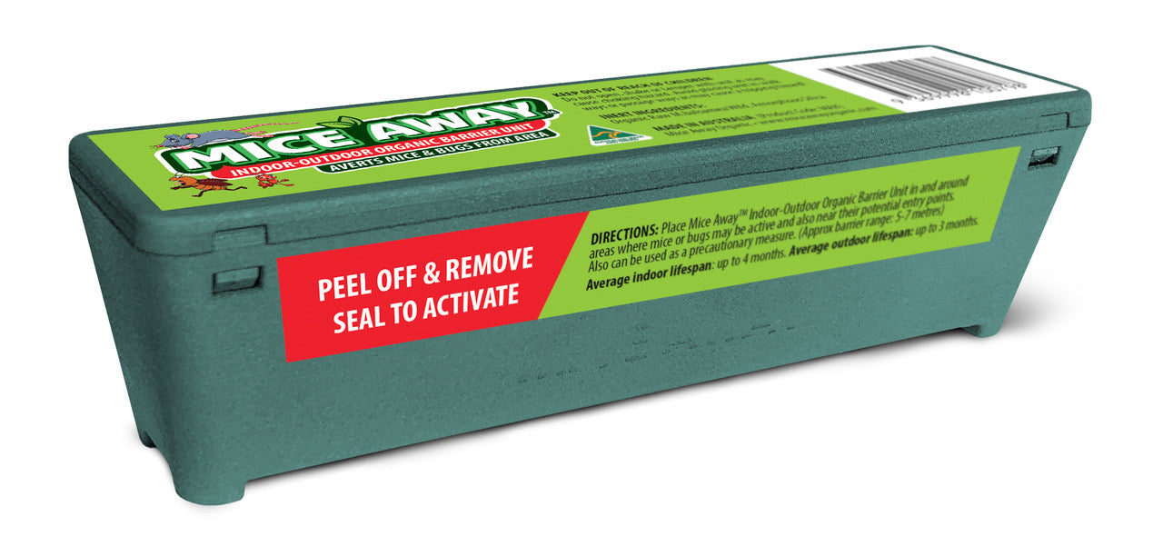 Mice Away®️ 100% ORGANIC Indoor-Outdoor Non Poisonous No Kill Mice & Rat Repellent (1x Unit)