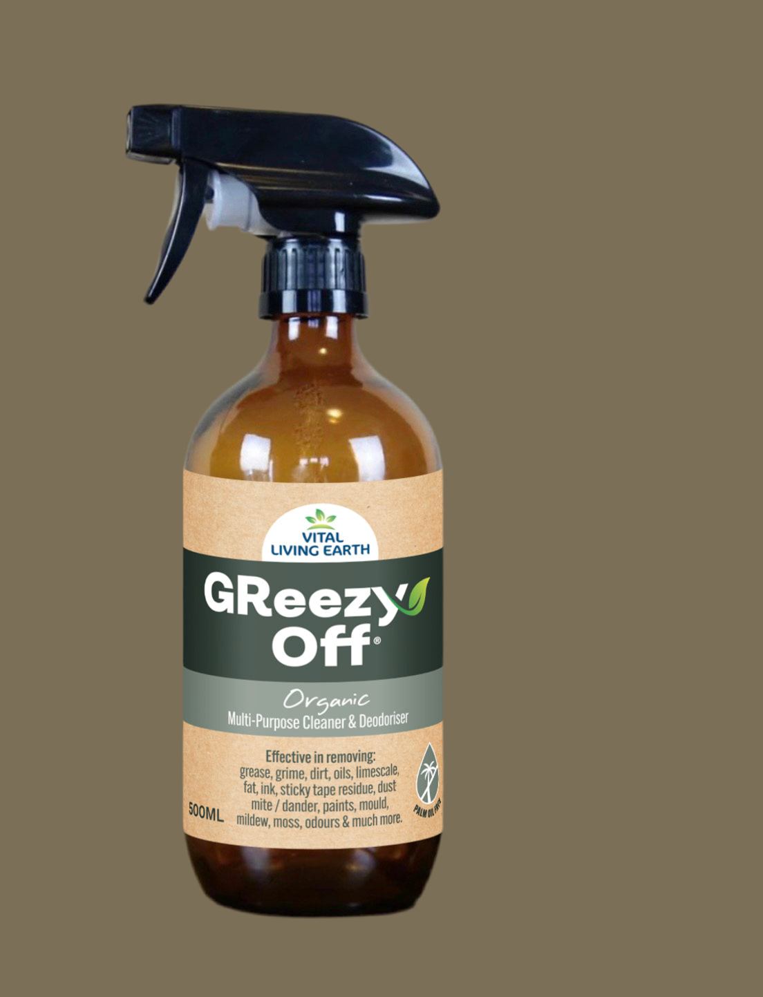 GReezy Off®️ 100% ORGANIC Multi-Purpose Cleaner & Deodoriser 500ml (1 x Unit)