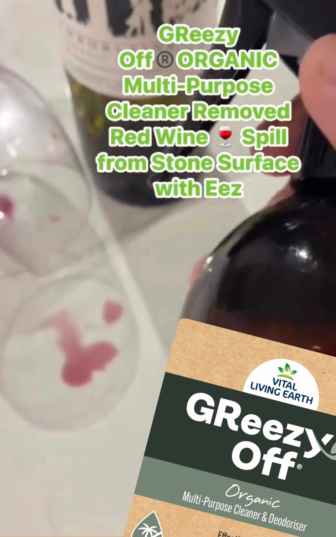 GReezy Off®️ 100% ORGANIC Multi-Purpose Cleaner & Deodoriser 500ml (1 x Unit)