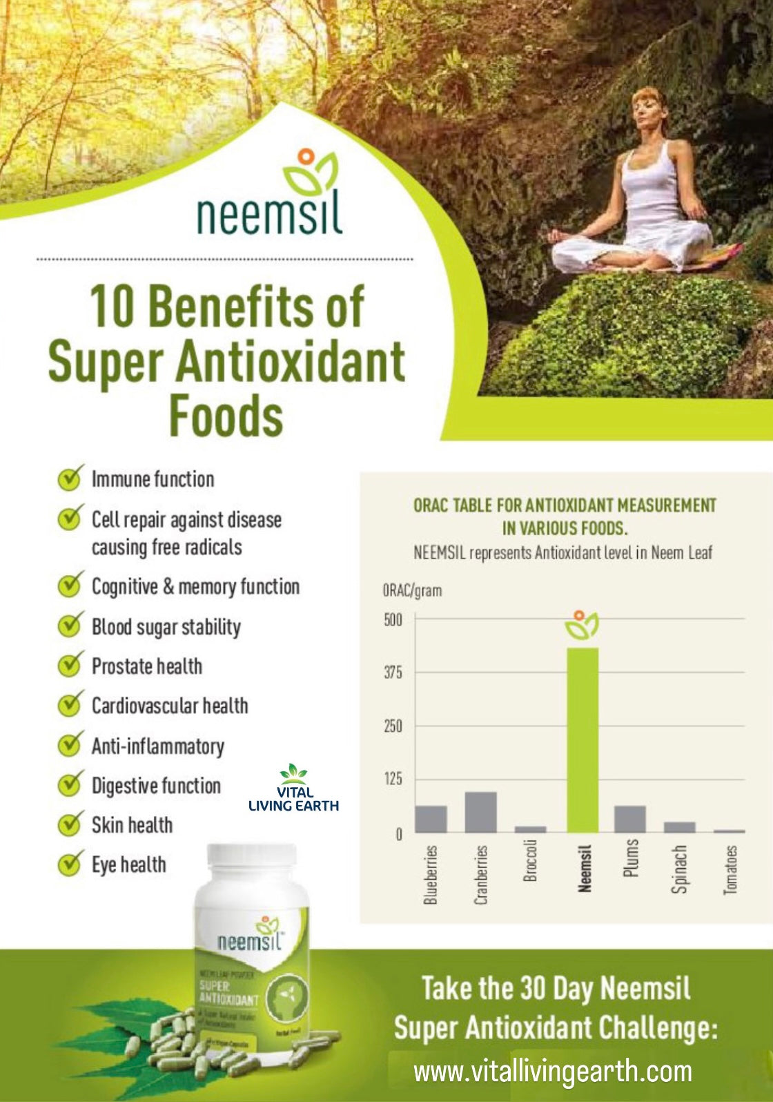 K) (Twin Pack) Neemsil® Super Antioxidant x 120 Vegan Capsules (Complies with TGA Standards) FREE DELIVERY AUSTRALIA WIDE
