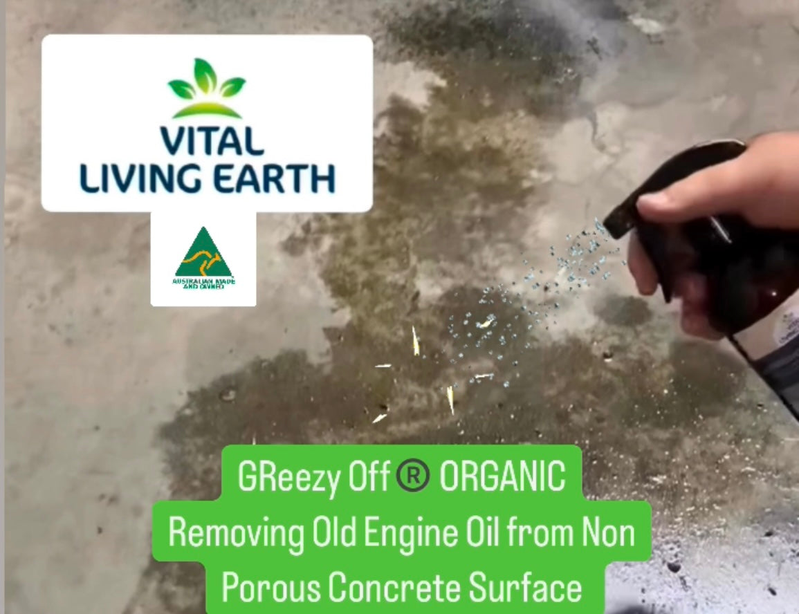 A) (1 x Bottle) GReezy Off® 100% ORGANIC Multi-Purpose Natural Antibacterial Cleaner & Deodoriser 500ml Concentrate / 1 Litre when Diluted 1:1