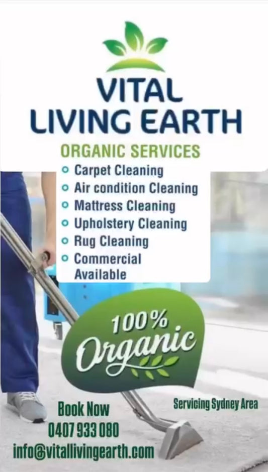 Vital Living Earth Organic Carpet & Air-Conditioning Cleaning                                                       BOOK NOW 0407 933 080 (Sydney)