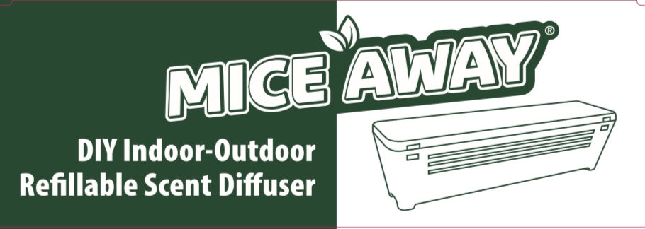 (1 x DIY Refillable Unit + 1 x 10ml Bottle) Mice Away® DIY Indoor-Outdoor Refillable Scent Diffuser.