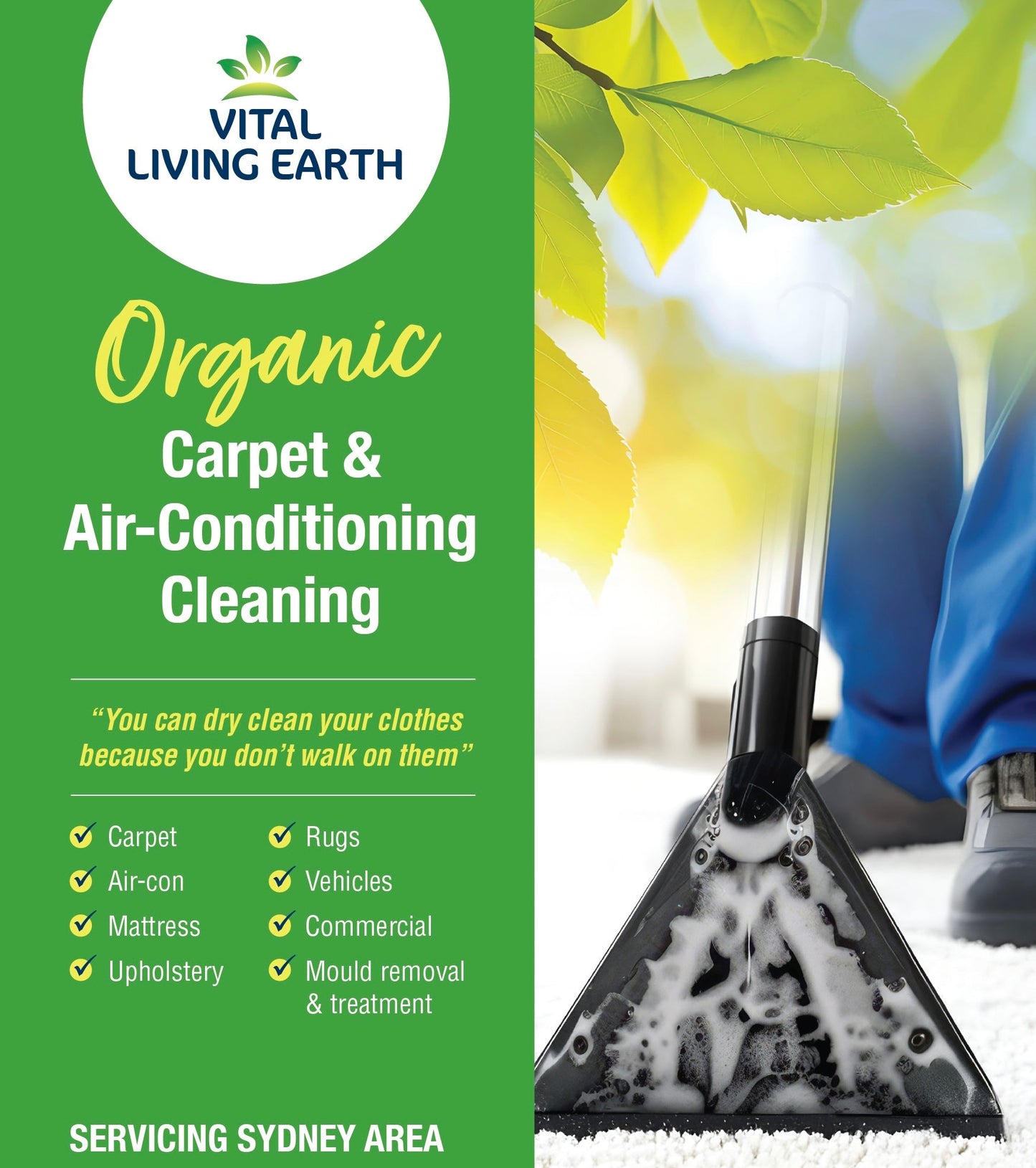VLE Organic Carpet & Air Conditioning Cleaning
