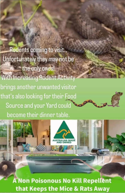 I) (12Pack) FREE DELIVERY AUSTRALIA WIDE                      Mice Away®  Indoor-Outdoor Non Poisonous No Kill Organic Mice & Rat Repellent