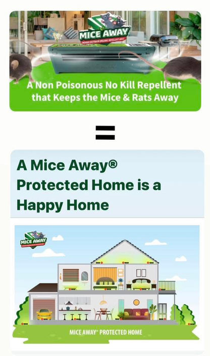 L) 18 Pack Mice Away® 2in1 DIY Refillable Indoor-Outdoor Organic Mice & Rat Repellent & Room Scent Diffuser.                           FREE DELIVERY AUSTRALIA WIDE