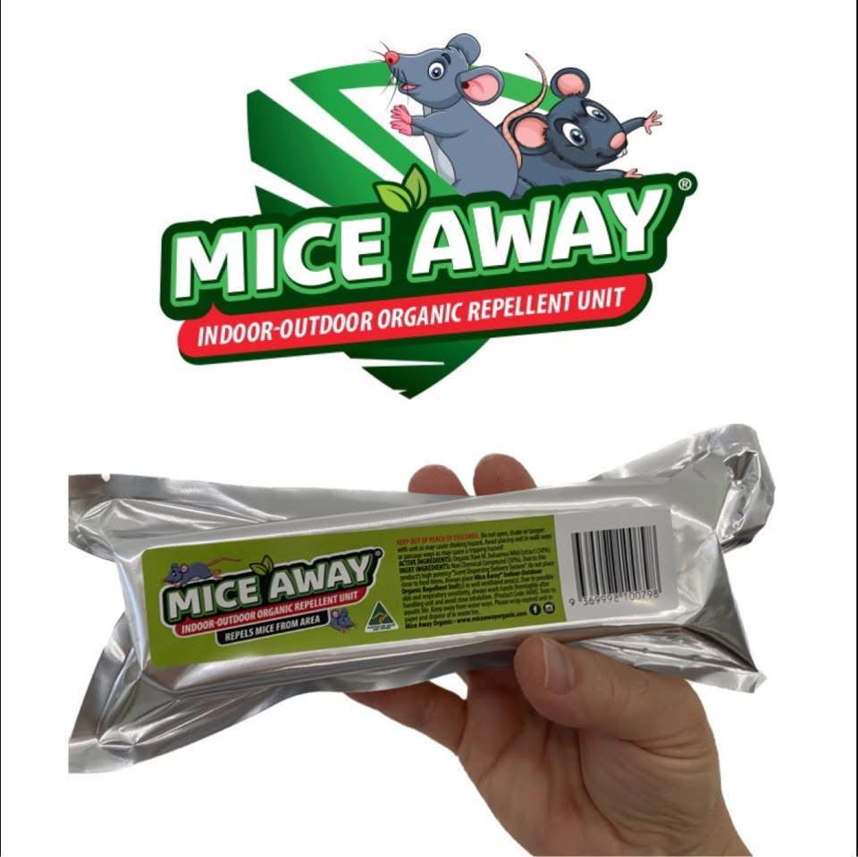 L) 18 Pack Mice Away® 2in1 DIY Refillable Indoor-Outdoor Organic Mice & Rat Repellent & Room Scent Diffuser.                           FREE DELIVERY AUSTRALIA WIDE