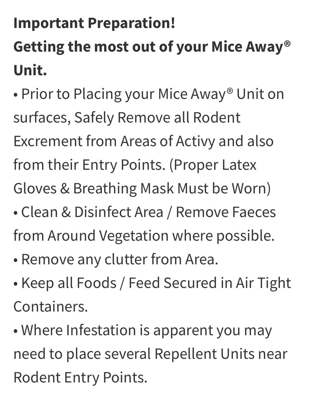 L) 18 Pack Mice Away® 2in1 DIY Refillable Indoor-Outdoor Organic Mice & Rat Repellent & Room Scent Diffuser.                           FREE DELIVERY AUSTRALIA WIDE