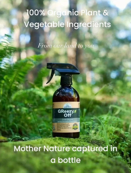 A) GReezy Off® 100% Organic🍃🥬🪾 Replaces 26+ Chemical & Alcohol Laden Cleaning Products on the Market.                                                                                                         500ml Concentrate / 1 Litre when Diluted 1:1