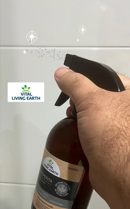 A) (1 x Bottle) GReezy Off® 100% ORGANIC Multi-Purpose Natural Antibacterial Cleaner & Deodoriser 500ml Concentrate / 1 Litre when Diluted 1:1