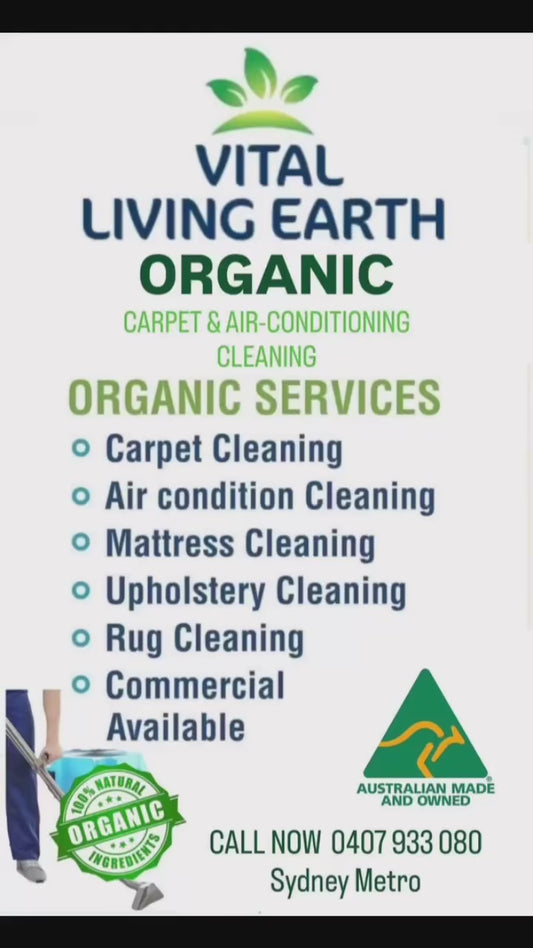 Vital Living Earth Organic Carpet & Air-Conditioning Cleaning                                                       BOOK NOW 0407 933 080 (Sydney)