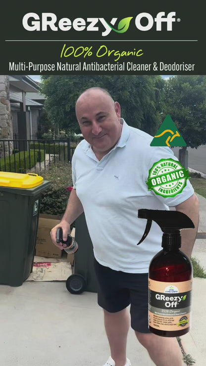 A) GReezy Off® 100% Organic🍃🥬🪾 Replaces 26+ Chemical & Alcohol Laden Cleaning Products on the Market.                                                                                                         500ml Concentrate / 1 Litre when Diluted 1:1