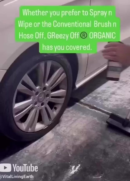 A) (1 x Bottle) GReezy Off® 100% ORGANIC Multi-Purpose Natural Antibacterial Cleaner & Deodoriser 500ml Concentrate / 1 Litre when Diluted 1:1