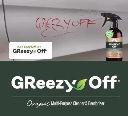 A) (1 x Bottle) GReezy Off® 100% ORGANIC Multi-Purpose Natural Antibacterial Cleaner & Deodoriser 500ml Concentrate / 1 Litre when Diluted 1:1