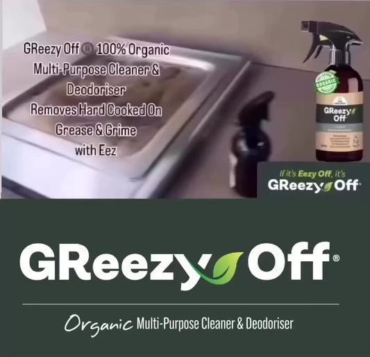 GReezy Off®️ 100% ORGANIC Multi-Purpose Cleaner & Deodoriser 500ml Concentrate / 1 Litre when Diluted 1:1 (1 x Unit)