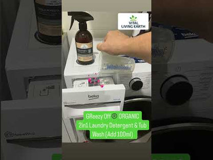 A) (1 x Bottle) GReezy Off® 100% ORGANIC Multi-Purpose Natural Antibacterial Cleaner & Deodoriser 500ml Concentrate / 1 Litre when Diluted 1:1
